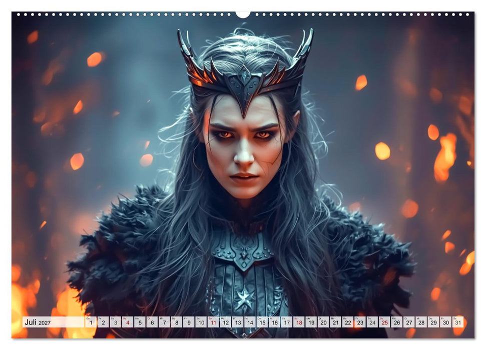 Germanische Mythen – Die Nibelungensage (CALVENDO Premium Wandkalender 2027)