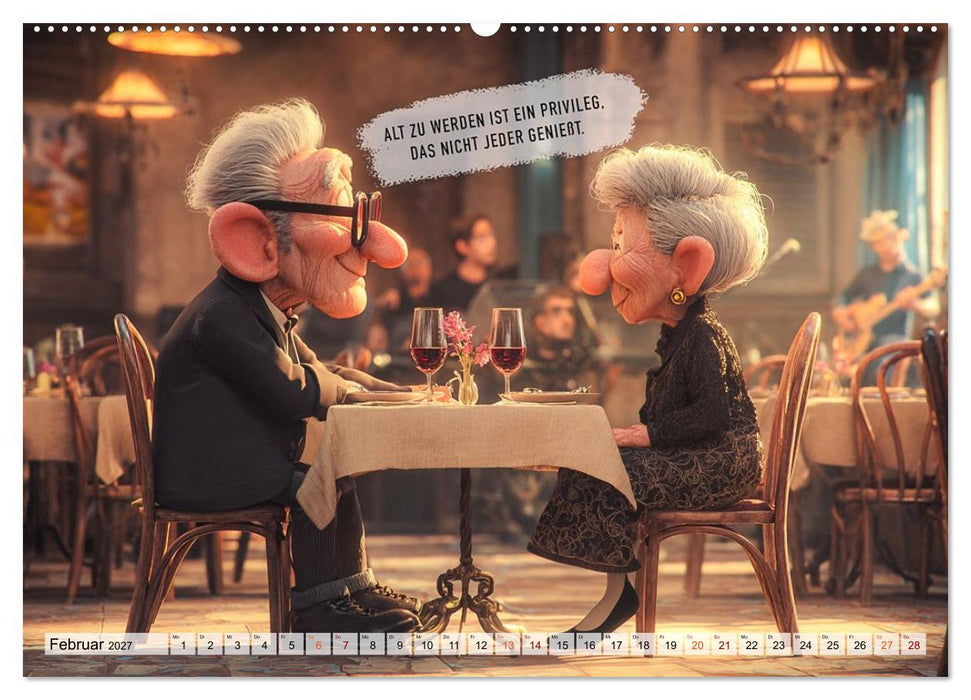 Oma und Opa - Sprüche über das Alter (CALVENDO Wandkalender 2027)