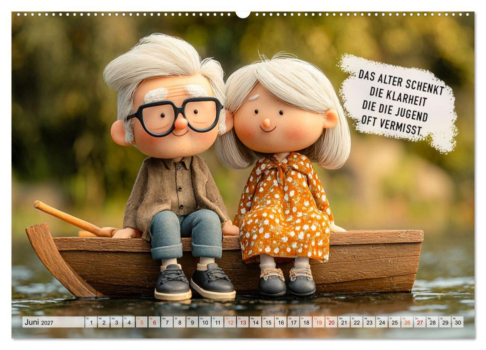 Oma und Opa - Sprüche über das Alter (CALVENDO Wandkalender 2027)
