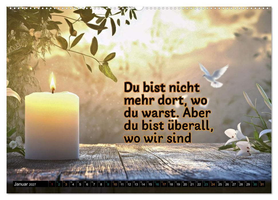 Trost - in stillen Momenten (CALVENDO Wandkalender 2027)
