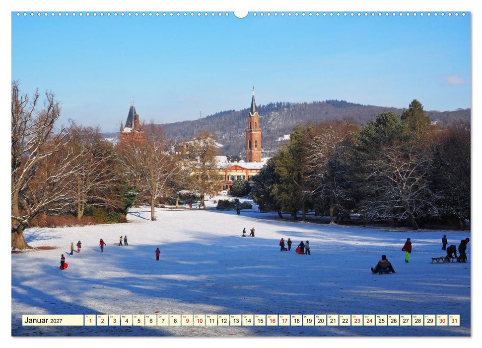 Weinheim im Herzen der Bergstraße (CALVENDO Premium Wandkalender 2027)