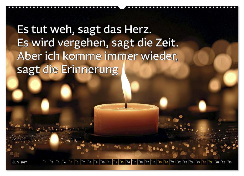 Trost - in stillen Momenten (CALVENDO Premium Wandkalender 2027)