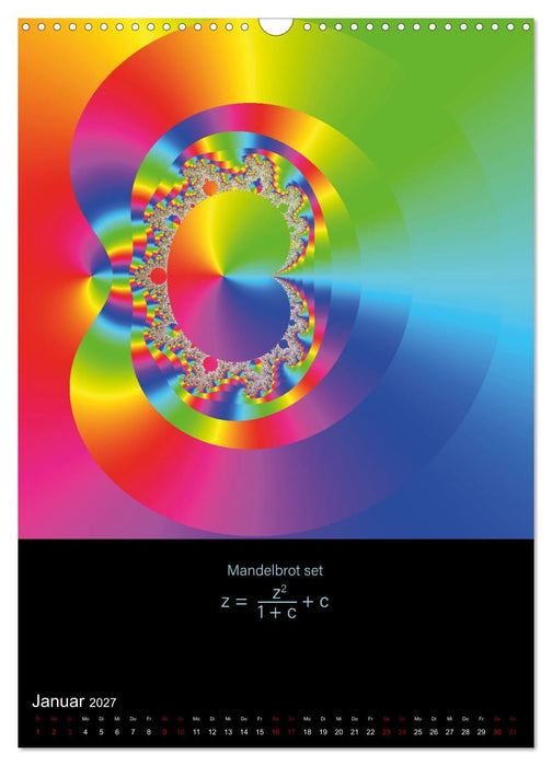 Psychedelische Fraktalbilder inkl. Formel (CALVENDO Wandkalender 2027)