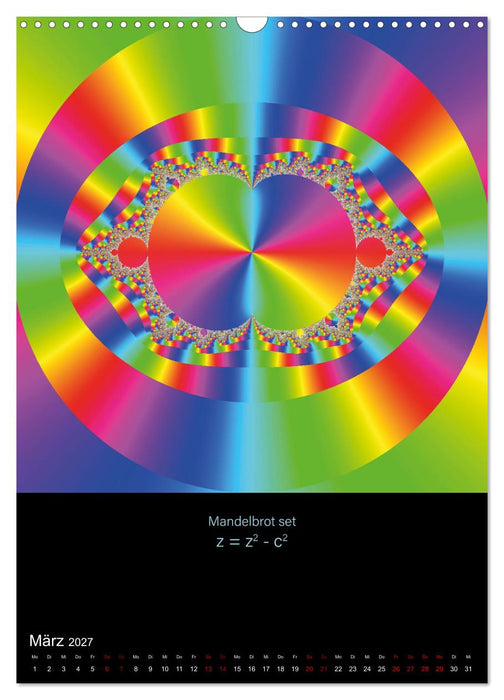 Psychedelische Fraktalbilder inkl. Formel (CALVENDO Wandkalender 2027)