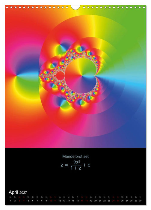 Psychedelische Fraktalbilder inkl. Formel (CALVENDO Wandkalender 2027)
