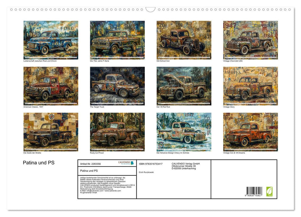Patina und PS (CALVENDO Wandkalender 2027)