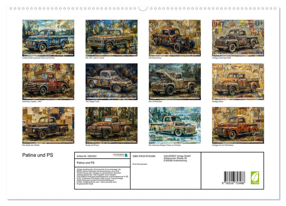 Patina und PS (CALVENDO Premium Wandkalender 2027)