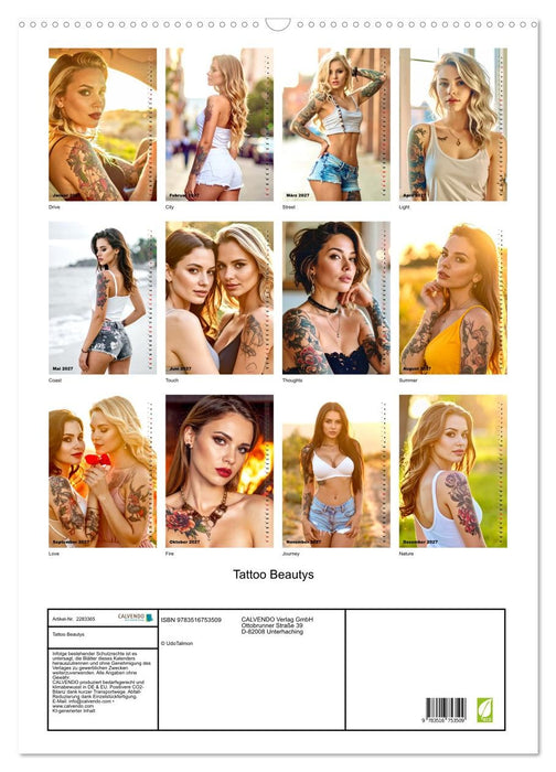 Tattoo Beautys (CALVENDO Wandkalender 2027)