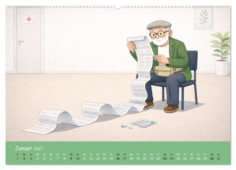 Ich bin noch nicht fertig - Opa Edition (CALVENDO Premium Wandkalender 2027)