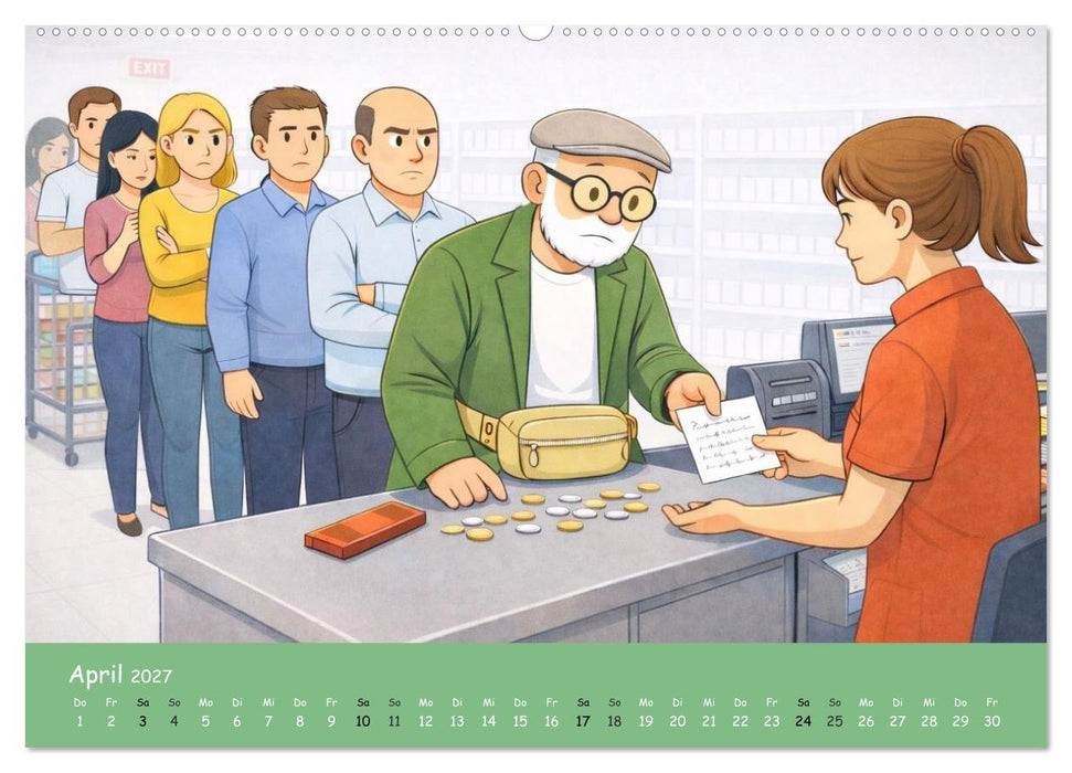 Ich bin noch nicht fertig - Opa Edition (CALVENDO Premium Wandkalender 2027)