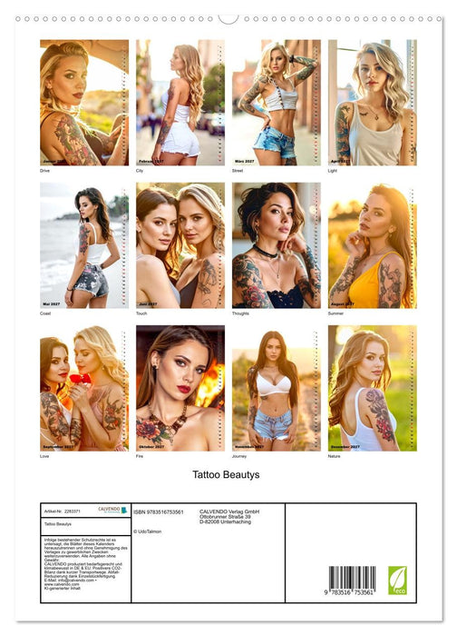 Tattoo Beautys (CALVENDO Premium Wandkalender 2027)