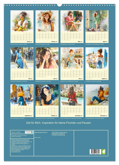 Zeit für Mich. Inspiration für kleine Fluchten und Pausen (CALVENDO Wandkalender 2027)