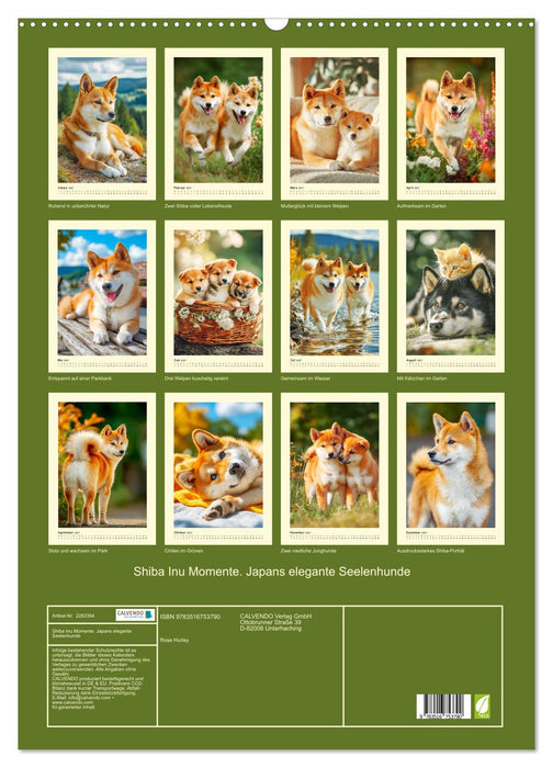 Shiba Inu Momente. Japans elegante Seelenhunde (CALVENDO Wandkalender 2027)