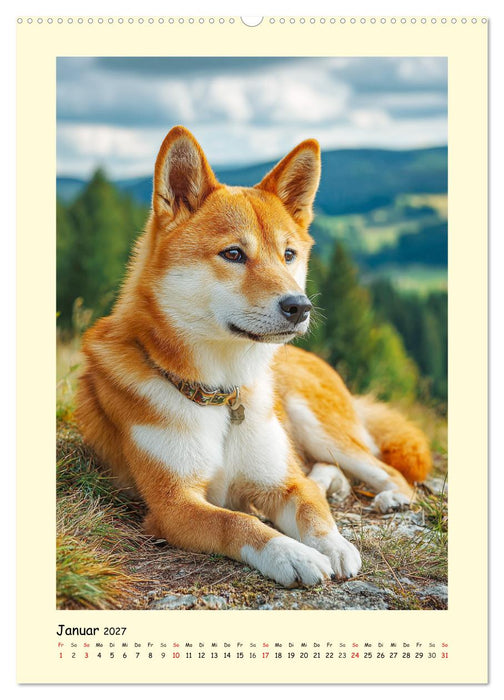 Shiba Inu Momente. Japans elegante Seelenhunde (CALVENDO Wandkalender 2027)