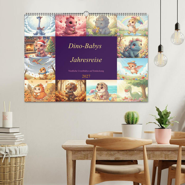 Dino-Babys Jahresreise (CALVENDO Wandkalender 2027)