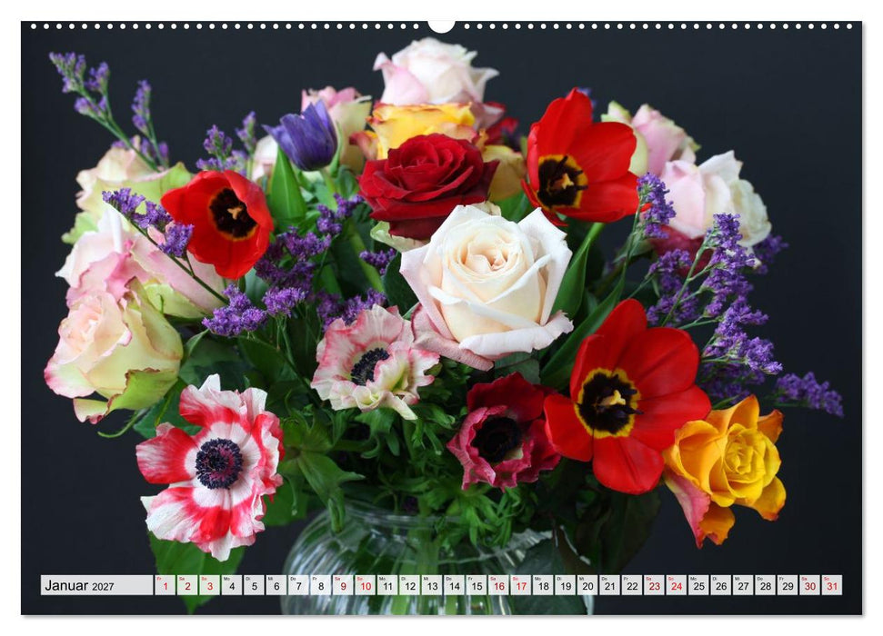 Blumen, bunt gemischt (CALVENDO Wandkalender 2027)