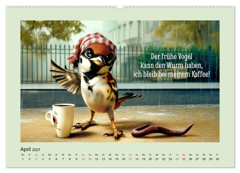 Kesse Spatzen (CALVENDO Wandkalender 2027)