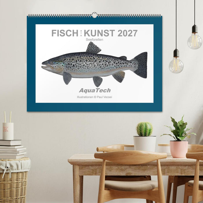 Fisch als Kunst 2027: Seeforellen (CALVENDO Wandkalender 2027)