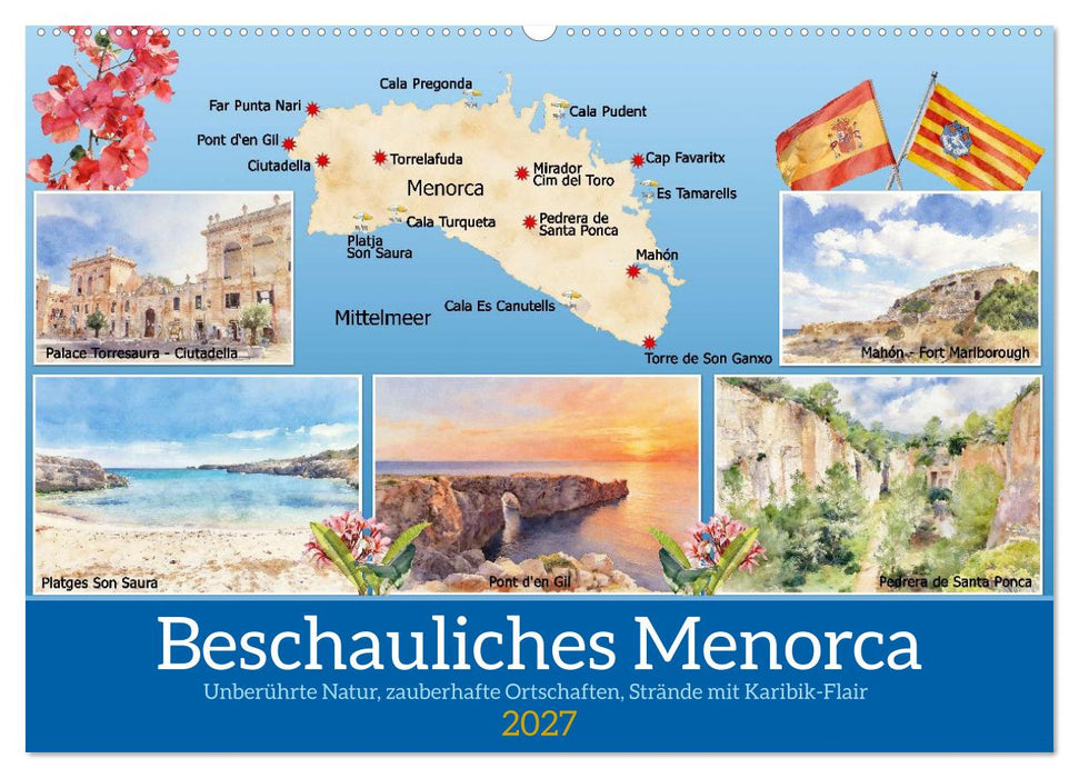 Beschauliches Menorca (CALVENDO Wandkalender 2027)