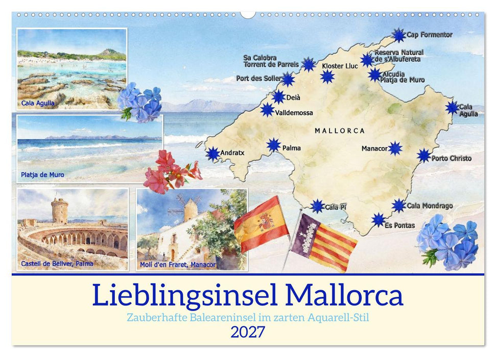 Lieblingsinsel Mallorca (CALVENDO Wandkalender 2027)