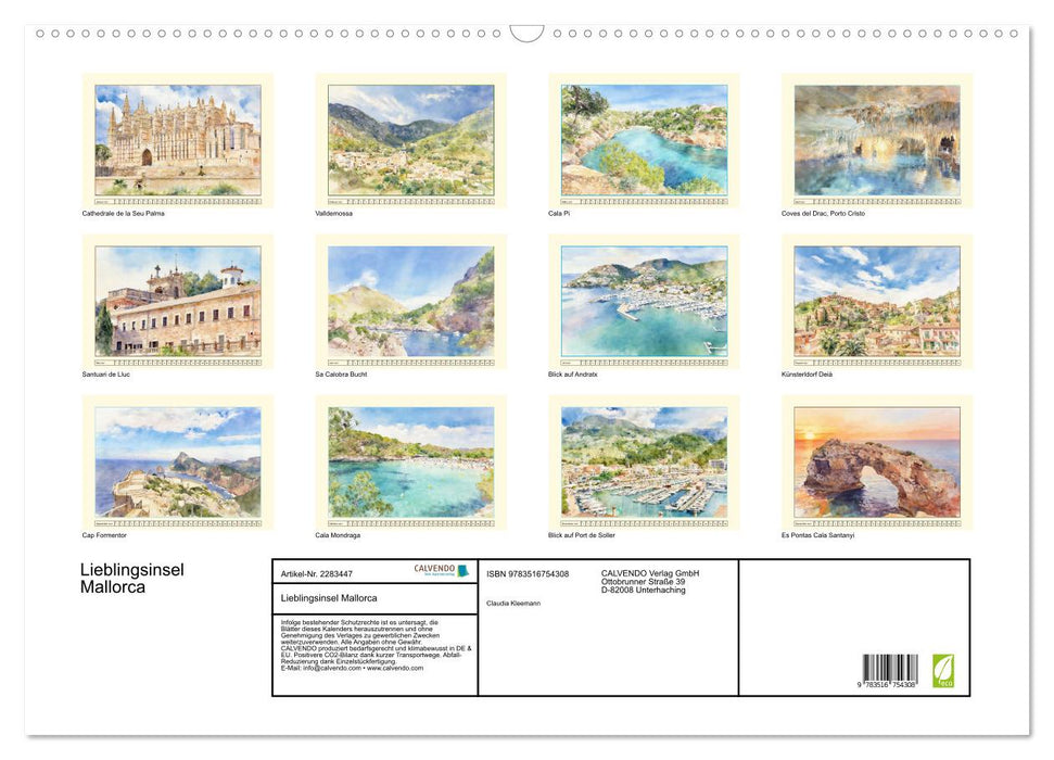 Lieblingsinsel Mallorca (CALVENDO Wandkalender 2027)