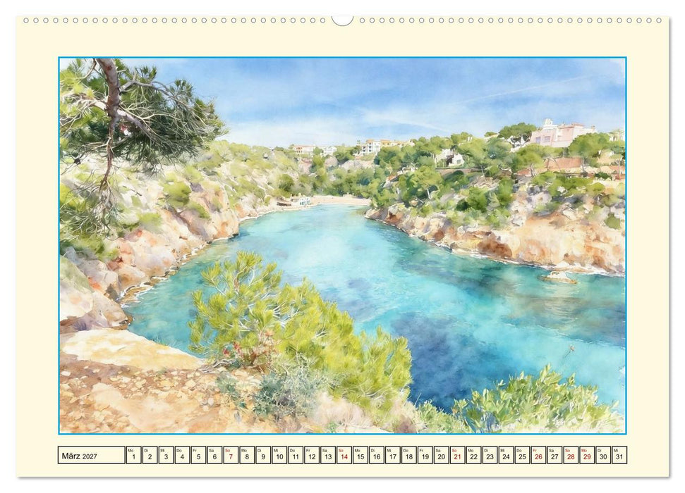 Lieblingsinsel Mallorca (CALVENDO Premium Wandkalender 2027)
