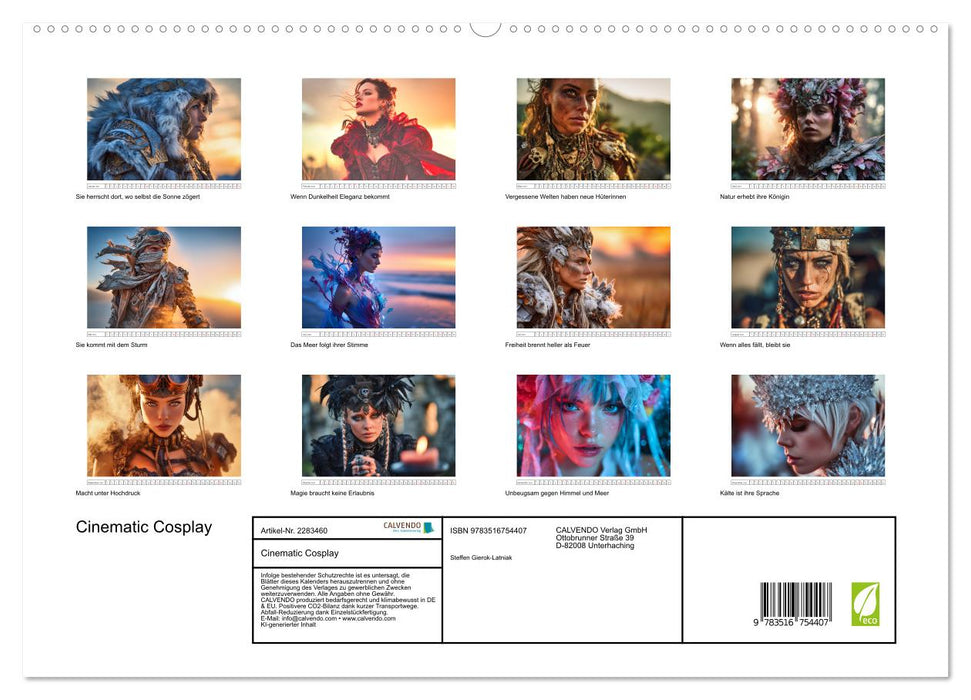 Cinematic Cosplay (CALVENDO Premium Wandkalender 2027)