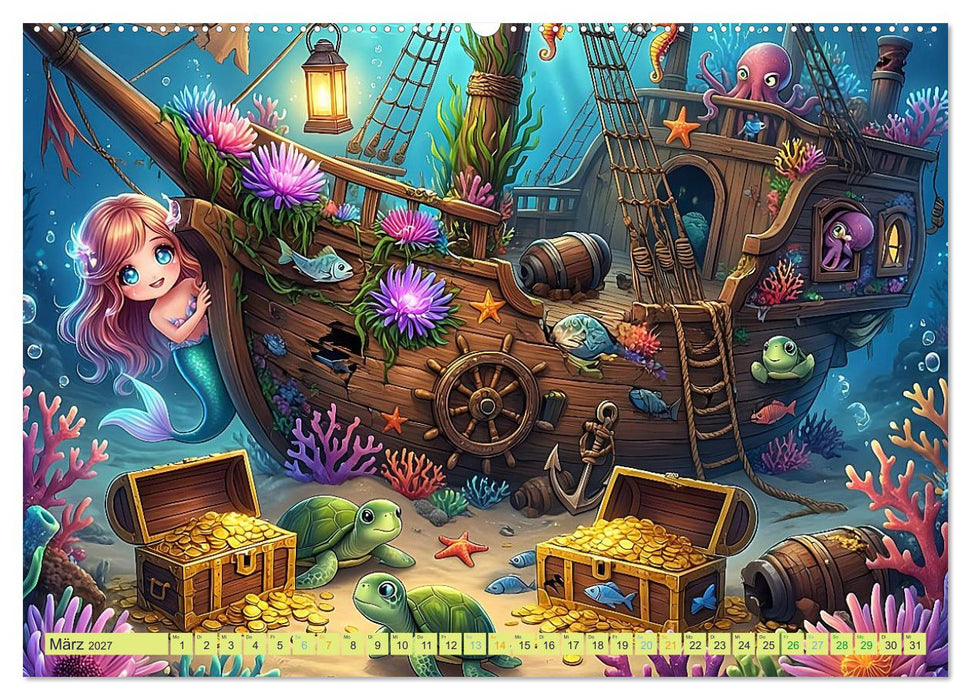 Die kleine Meeresentdeckerin (CALVENDO Wandkalender 2027)
