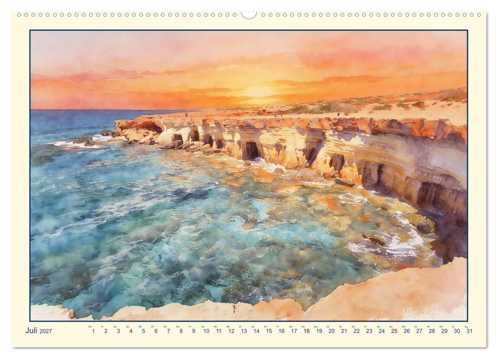 Zypern - die gespaltene Insel (CALVENDO Premium Wandkalender 2027)