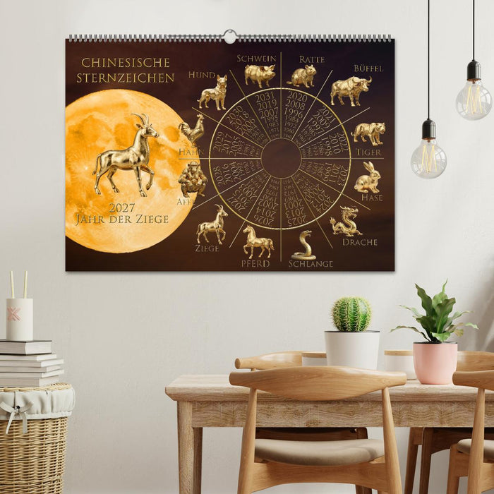 Chinesische Sternzeichen (CALVENDO Wandkalender 2027)