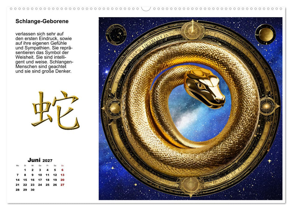 Chinesische Sternzeichen (CALVENDO Premium Wandkalender 2027)