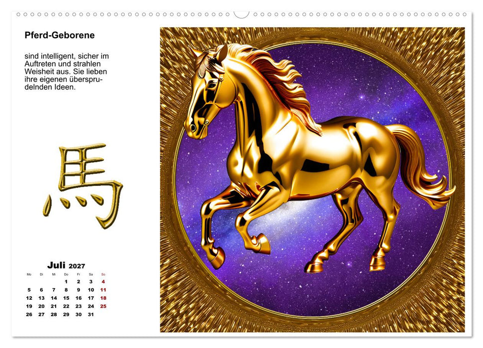 Chinesische Sternzeichen (CALVENDO Premium Wandkalender 2027)