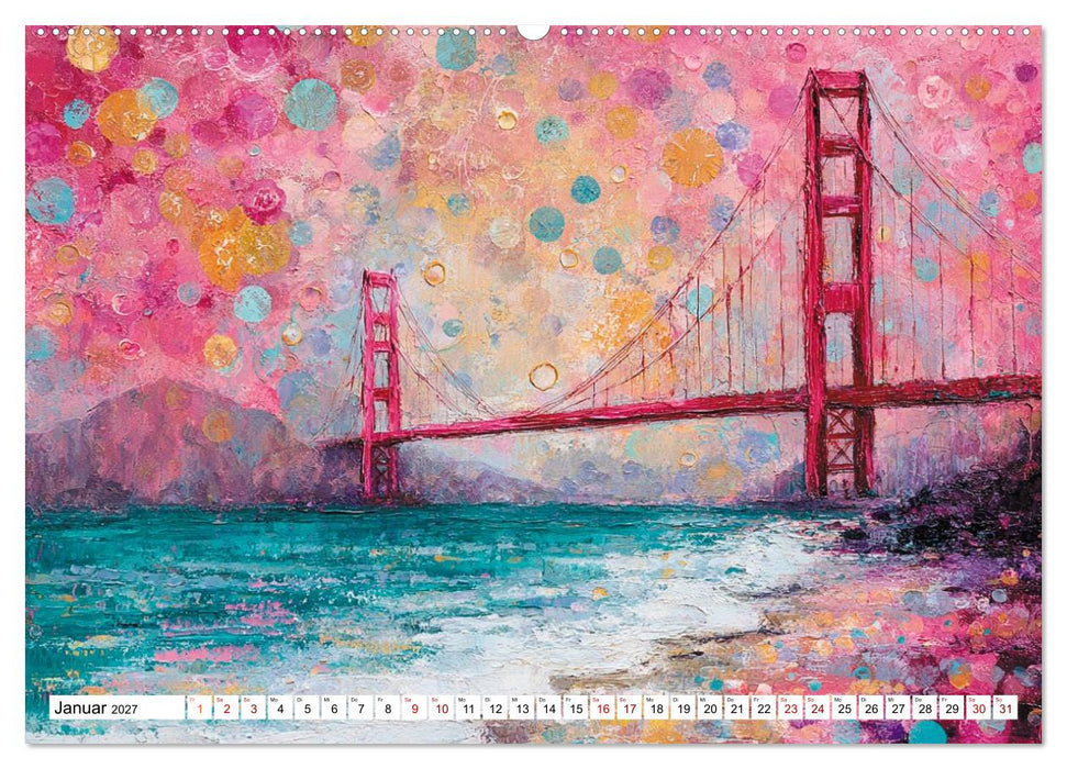 Die Golden Gate Bridge - Ikone am Pazifik (CALVENDO Wandkalender 2027)