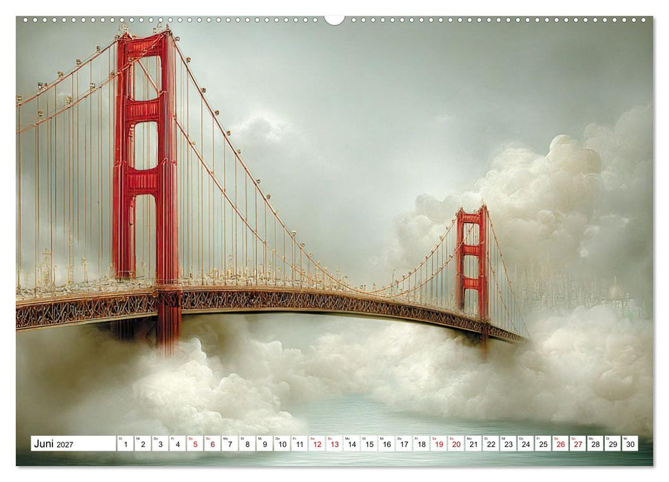 Die Golden Gate Bridge - Ikone am Pazifik (CALVENDO Wandkalender 2027)