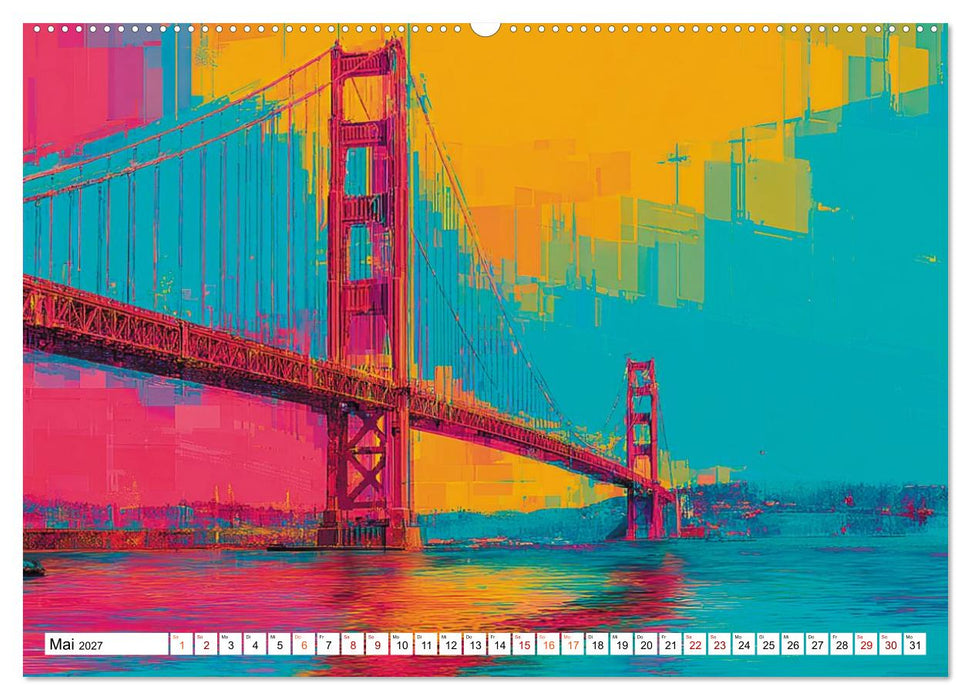 Die Golden Gate Bridge - Ikone am Pazifik (CALVENDO Premium Wandkalender 2027)