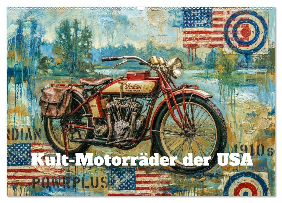 Kult-Motorräder der USA (CALVENDO Wandkalender 2027)