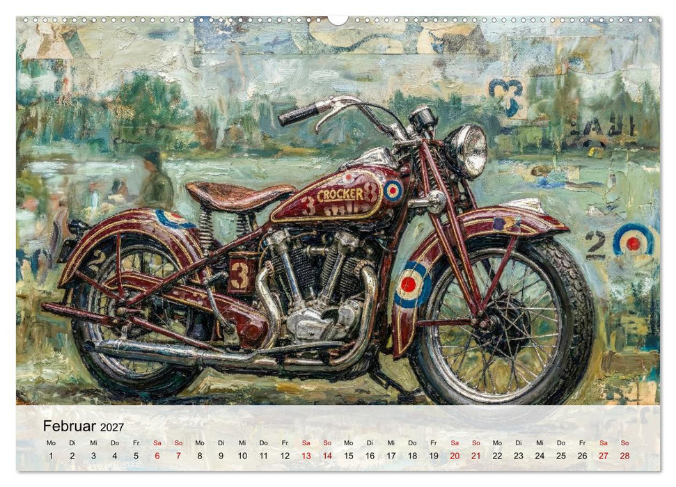 Kult-Motorräder der USA (CALVENDO Wandkalender 2027)