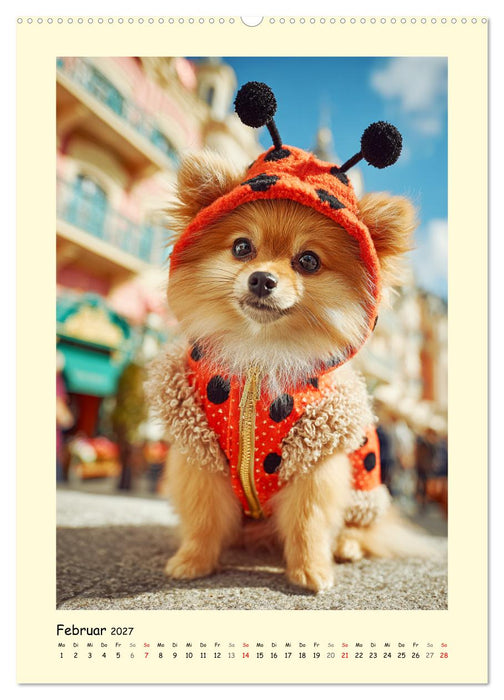 Der Pomeranian. Putziger Zwergspitz zum Verlieben (CALVENDO Wandkalender 2027)