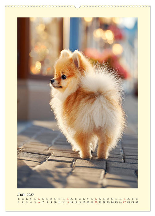 Der Pomeranian. Putziger Zwergspitz zum Verlieben (CALVENDO Wandkalender 2027)
