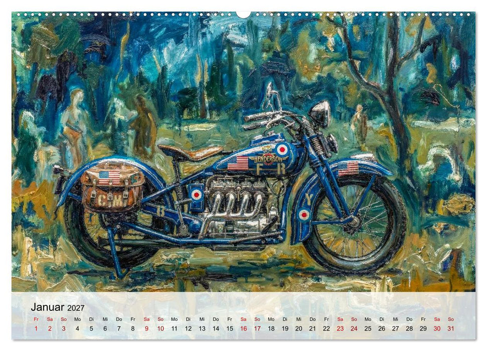 Kult-Motorräder der USA (CALVENDO Premium Wandkalender 2027)