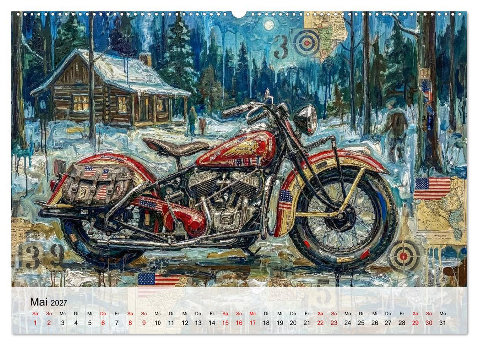 Kult-Motorräder der USA (CALVENDO Premium Wandkalender 2027)
