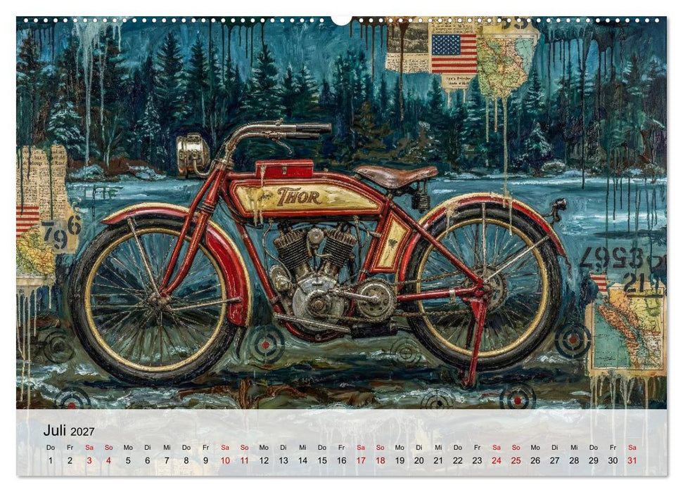 Kult-Motorräder der USA (CALVENDO Premium Wandkalender 2027)