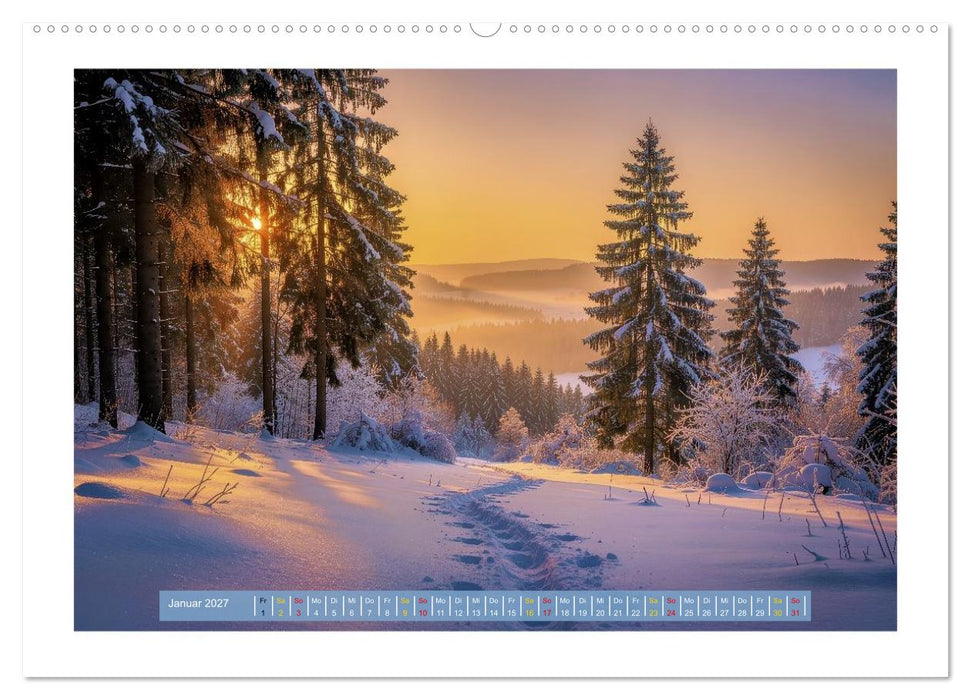 Thüringer Winterlandschaften (CALVENDO Wandkalender 2027)