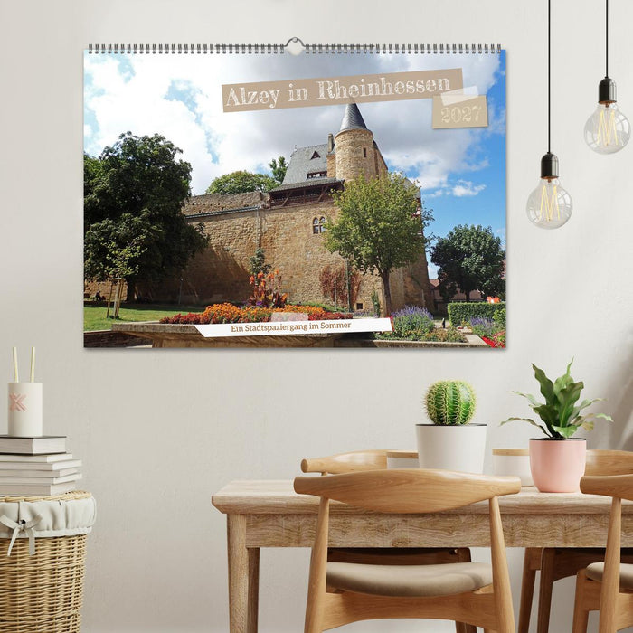 Alzey in Rheinhessen Ein Stadtspaziergang im Sommer (CALVENDO Wandkalender 2027)