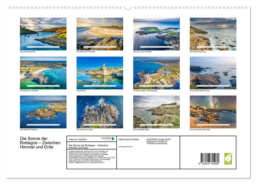 Die Sonne der Bretagne – Zwischen Himmel und Erde (CALVENDO Premium Wandkalender 2027)