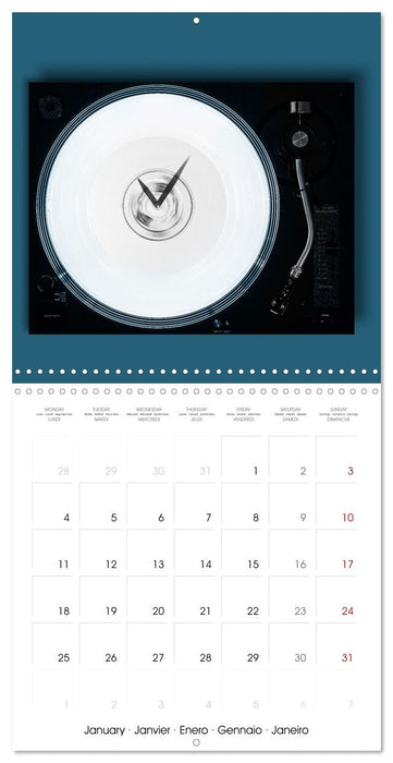 Vinyle en vue (CALVENDO Calendrier mensuel 2027)