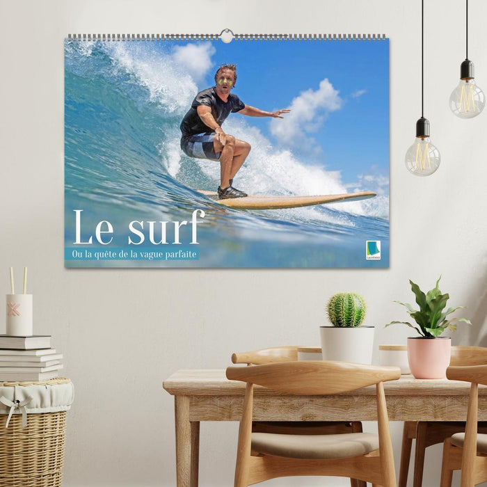 Le surf ou la quête de la vague parfaite (CALVENDO Calendrier mensuel 2027)
