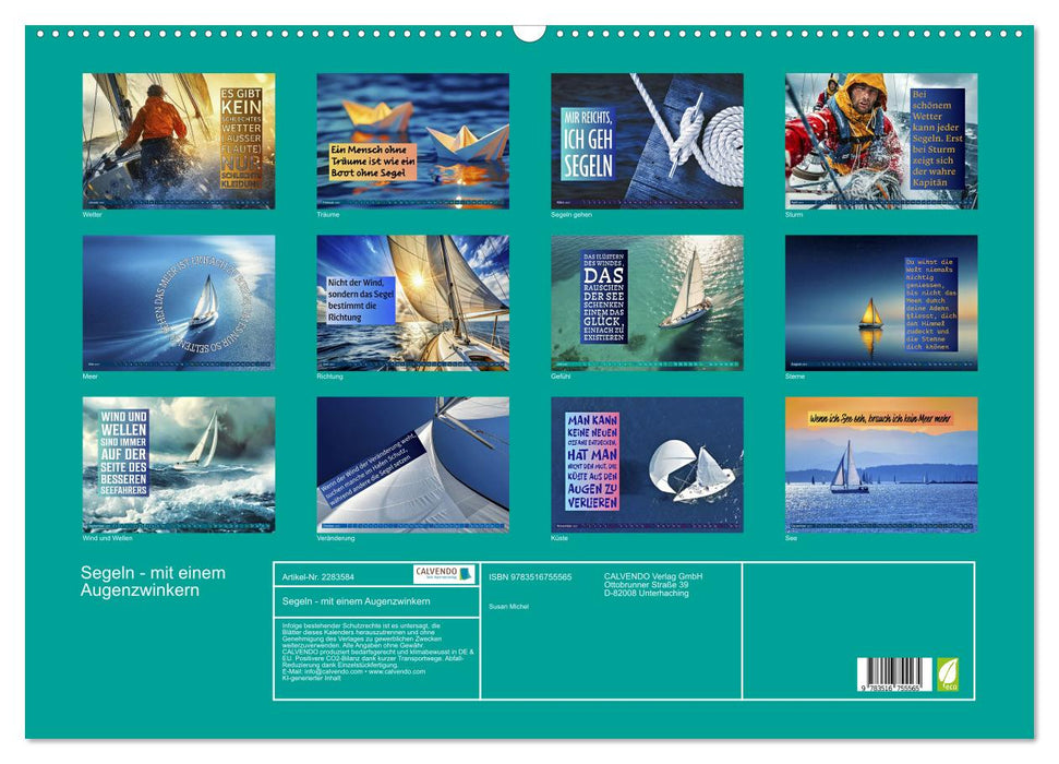 Segeln - mit einem Augenzwinkern (CALVENDO Wandkalender 2027)