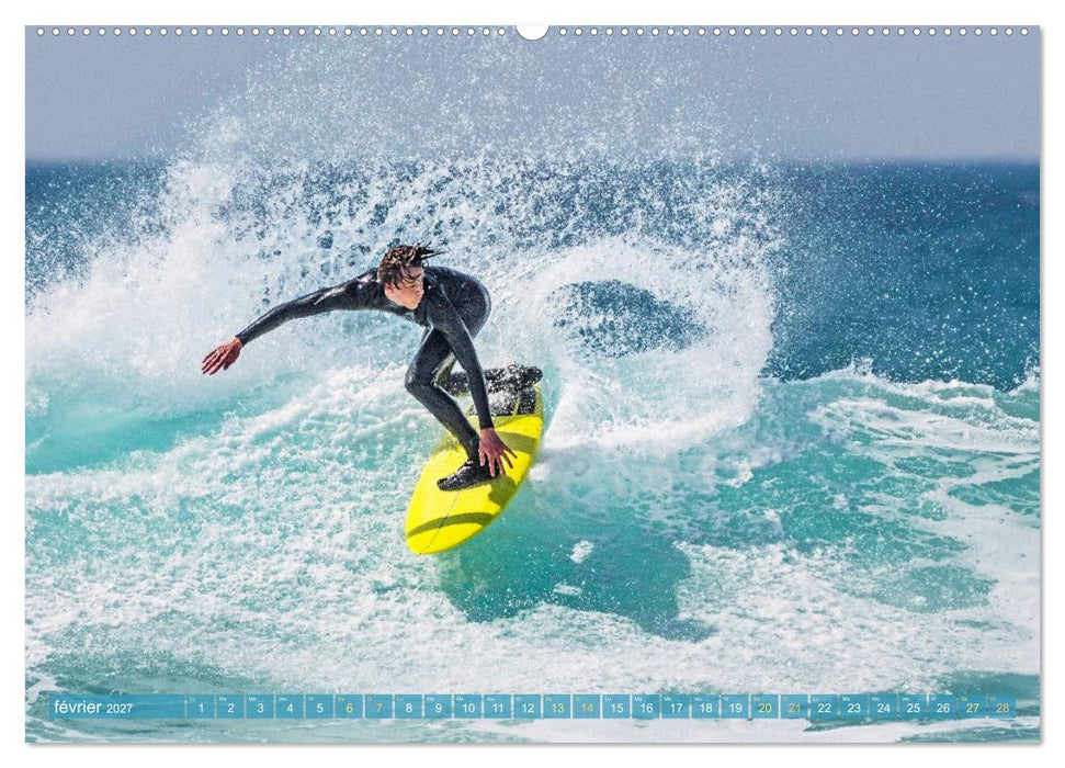 Le surf ou la quête de la vague parfaite (CALVENDO Calendrier supérieur 2027)