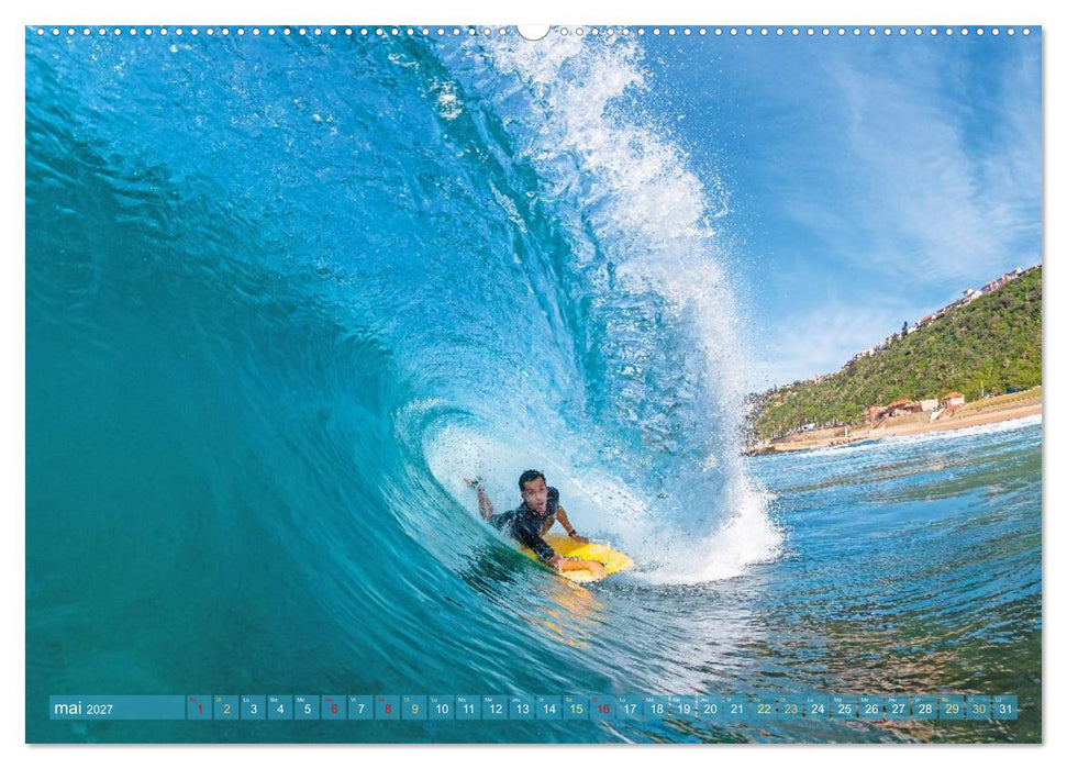 Le surf ou la quête de la vague parfaite (CALVENDO Calendrier supérieur 2027)